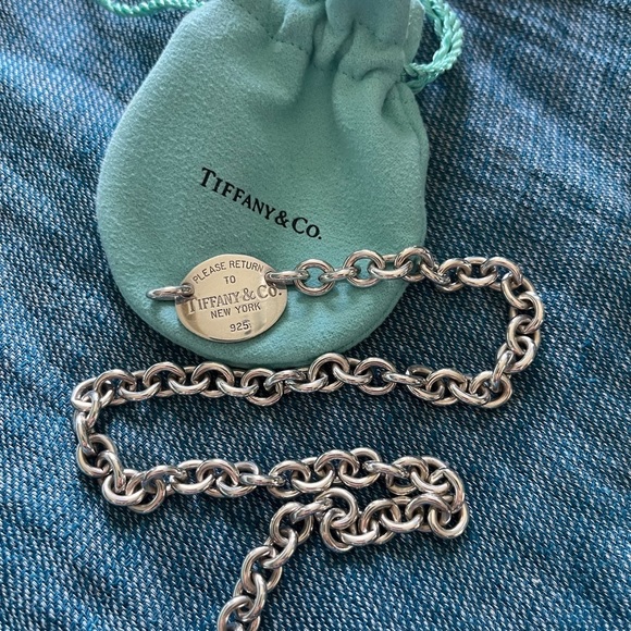 Tiffany & Co. Jewelry - Return to Tiffany Oval Tag Necklace